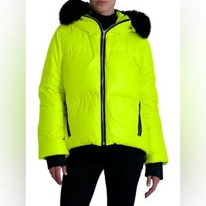 Apres Ski GORSKI Toscana Shearling Trim Down Jacket - L - SOLD OUT
